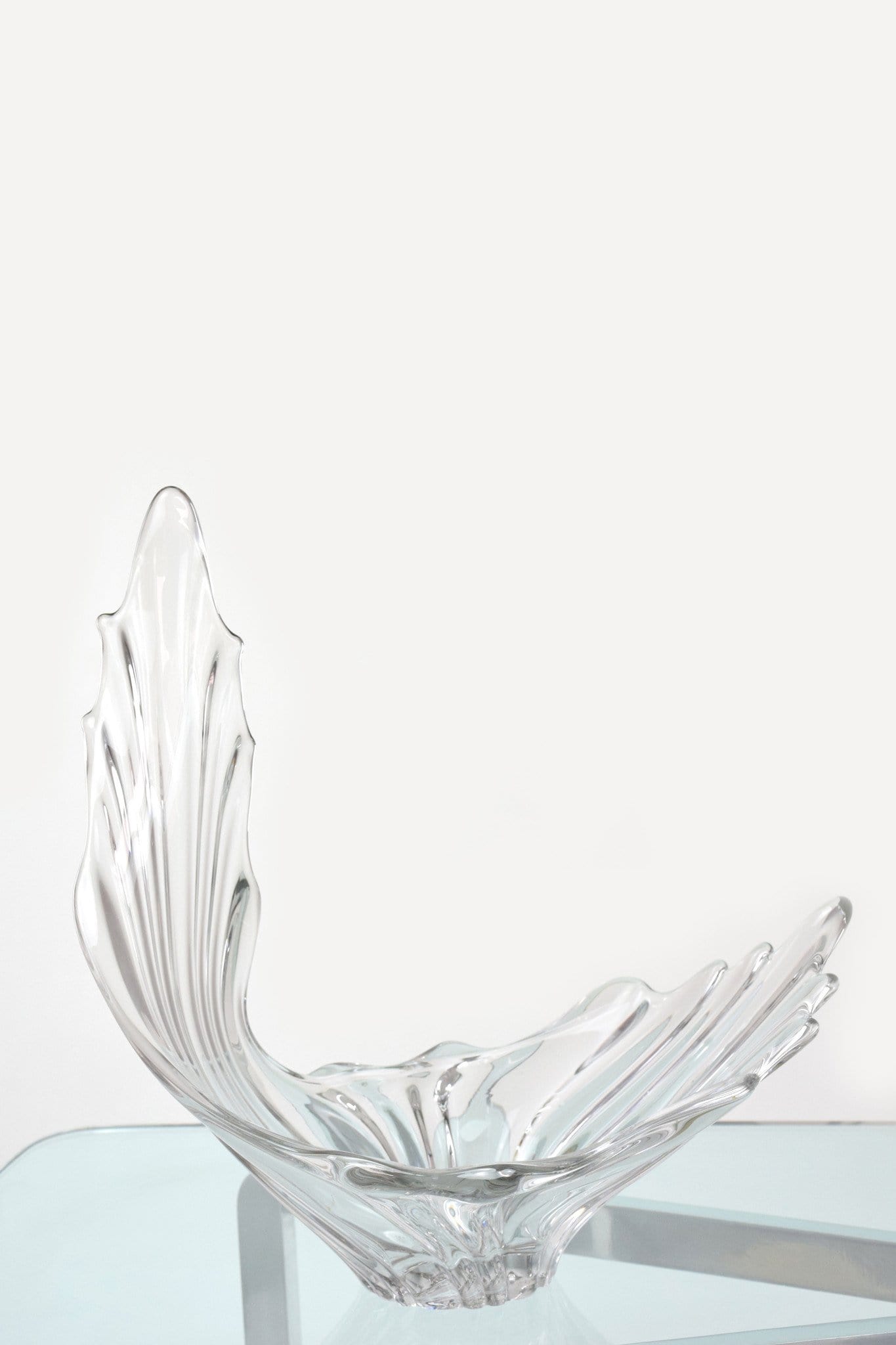 Sculptural Crystal Vase, France, 1960's - Spirit Gallery 