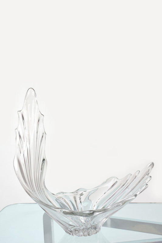 Sculptural Crystal Vase, France, 1960's - Spirit Gallery 