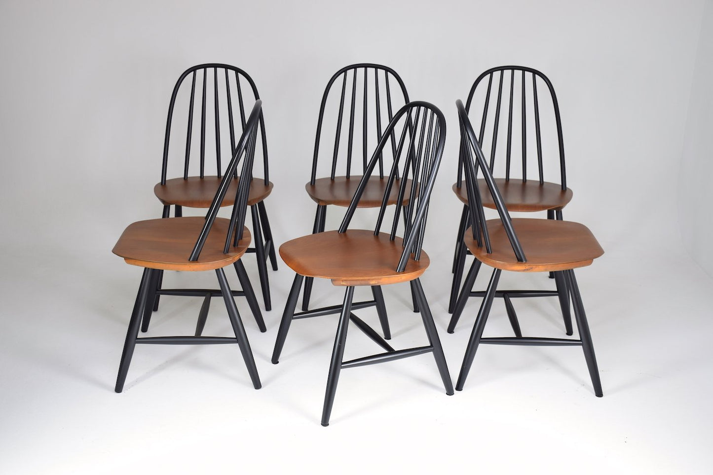 Set of 6 Scandinavian Mid-Century Dining Chairs by Hagafors, 1960's - Spirit Gallery 
