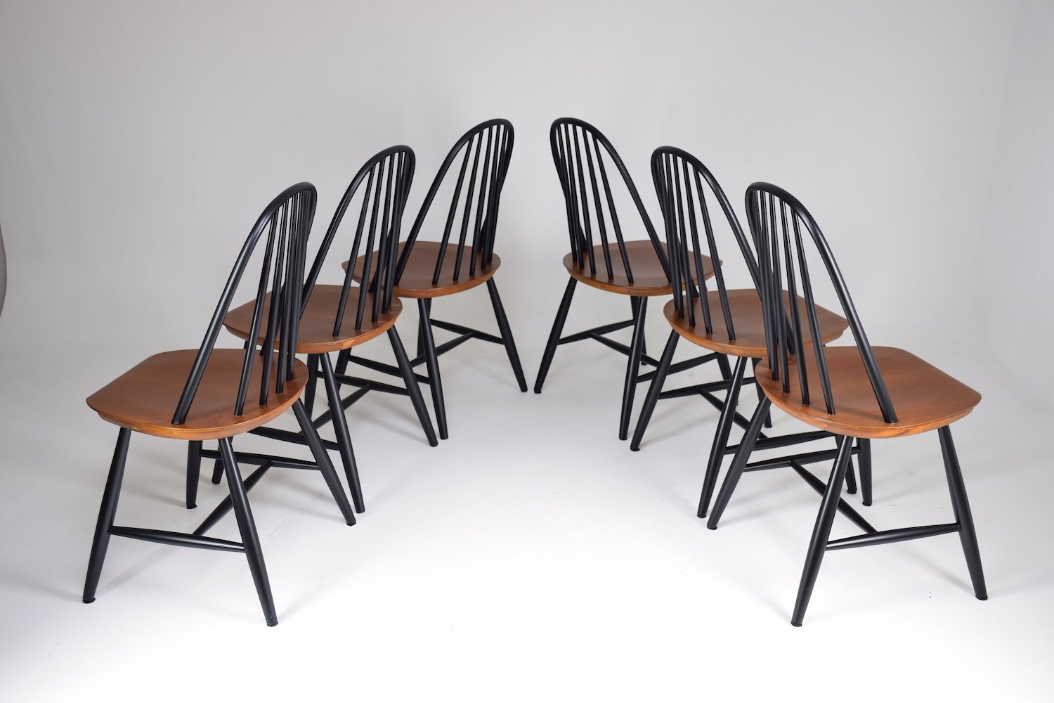 Set of 6 Scandinavian Mid-Century Dining Chairs by Hagafors, 1960's - Spirit Gallery 