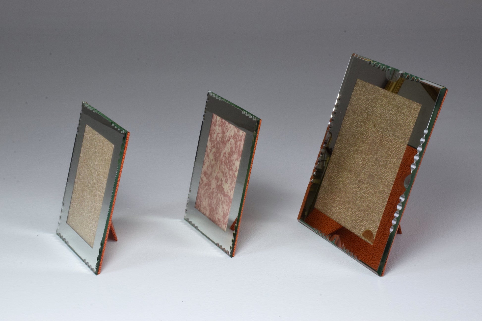 Set of Three French Vintage Cut Glass Frames by G.Escudero, 1950s - Spirit Gallery 