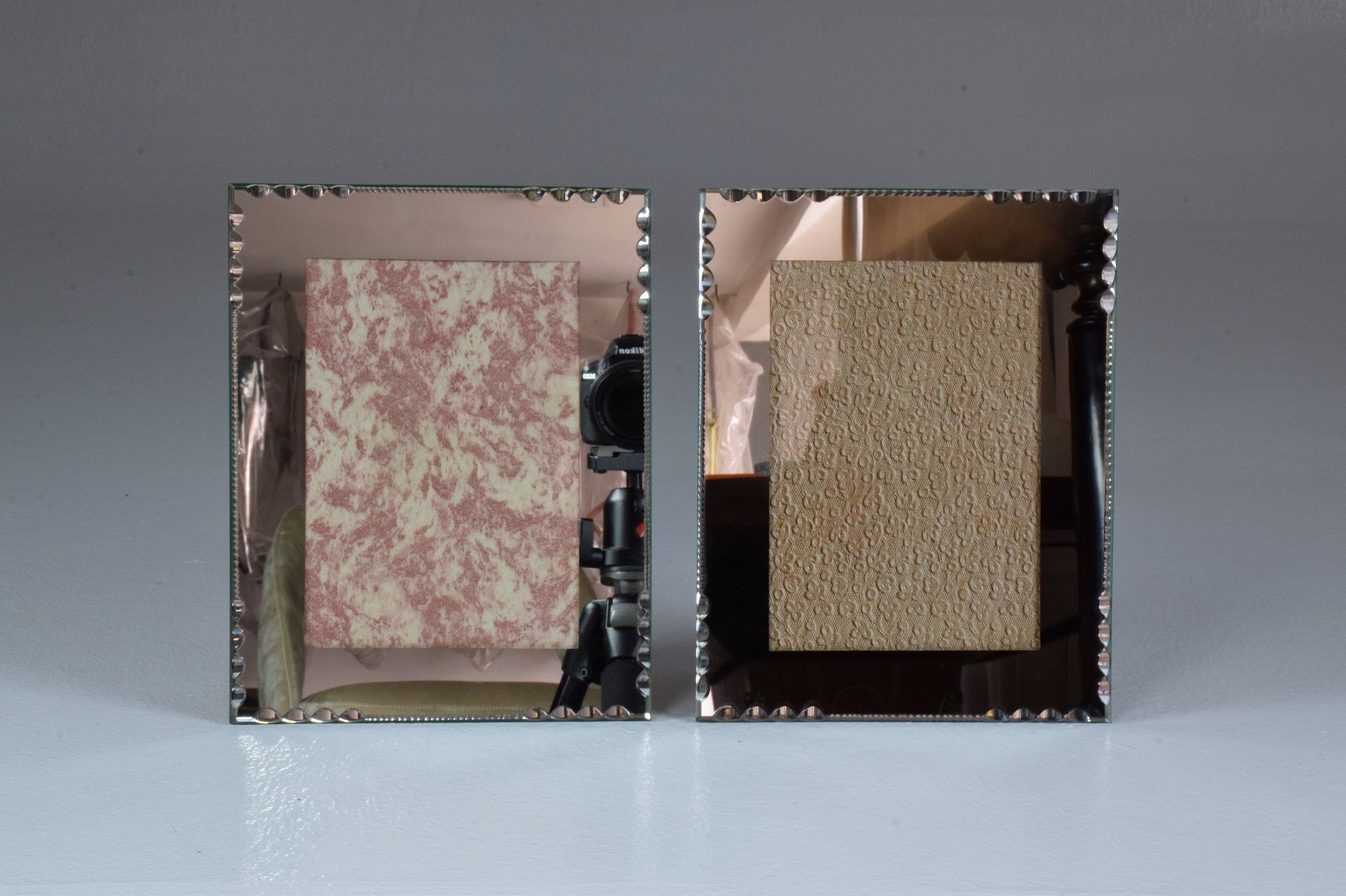 Set of Three French Vintage Cut Glass Frames by G.Escudero, 1950s - Spirit Gallery 