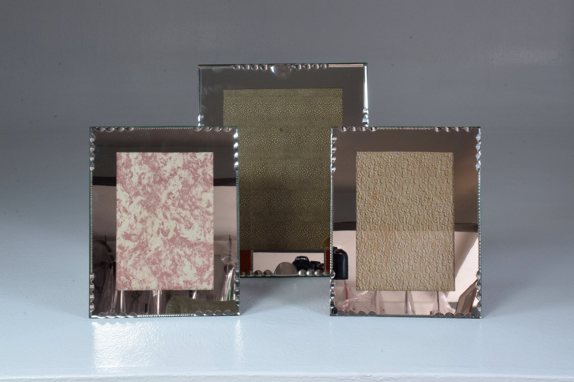 Set of Three French Vintage Cut Glass Frames by G.Escudero, 1950s - Spirit Gallery 