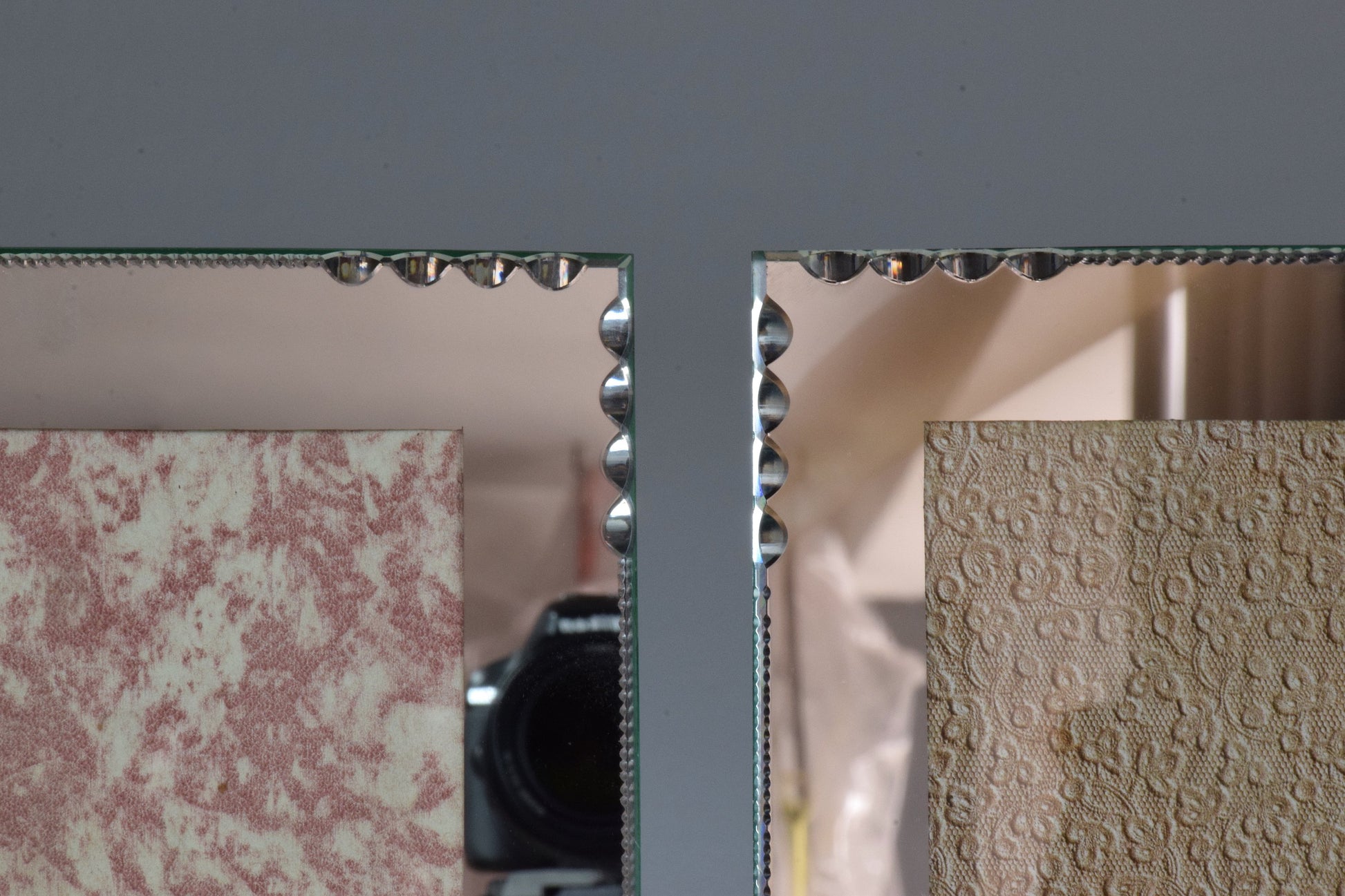 Set of Three French Vintage Cut Glass Frames by G.Escudero, 1950s - Spirit Gallery 