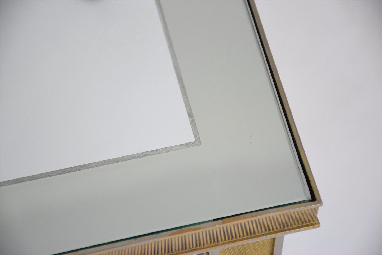 Silvered Brass Coffee or Side Table, France, 1970's - Spirit Gallery 