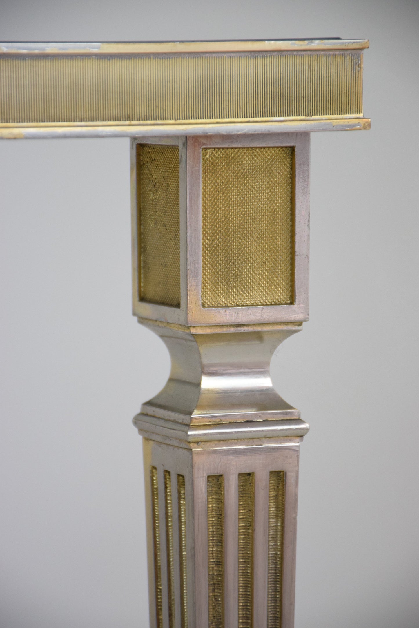 Silvered Brass Coffee or Side Table, France, 1970's - Spirit Gallery 