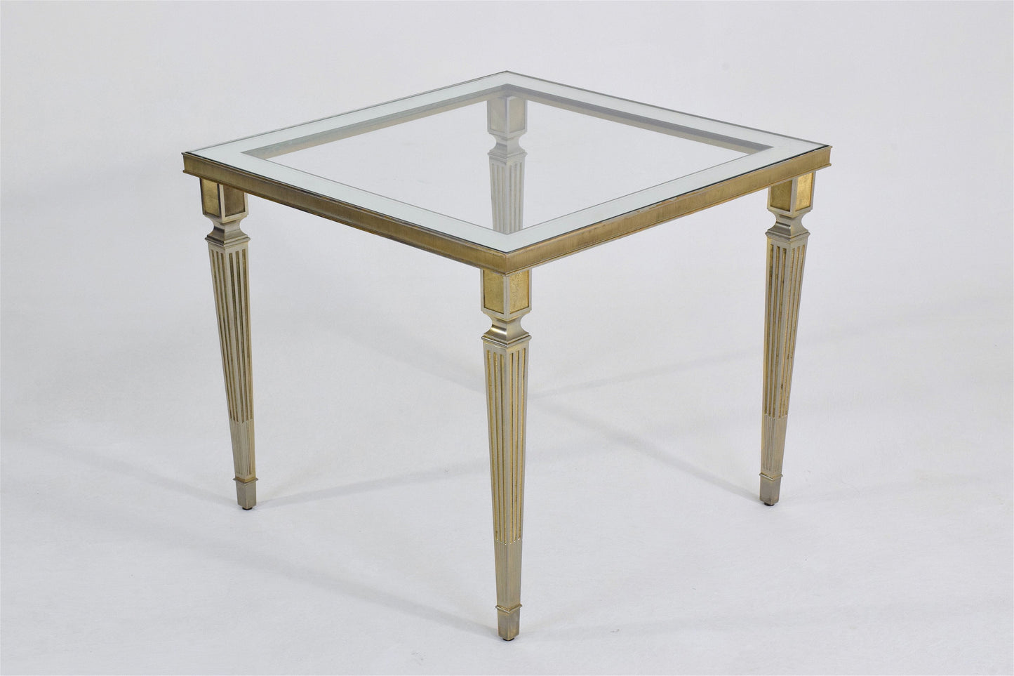 Silvered Brass Coffee or Side Table, France, 1970's - Spirit Gallery 