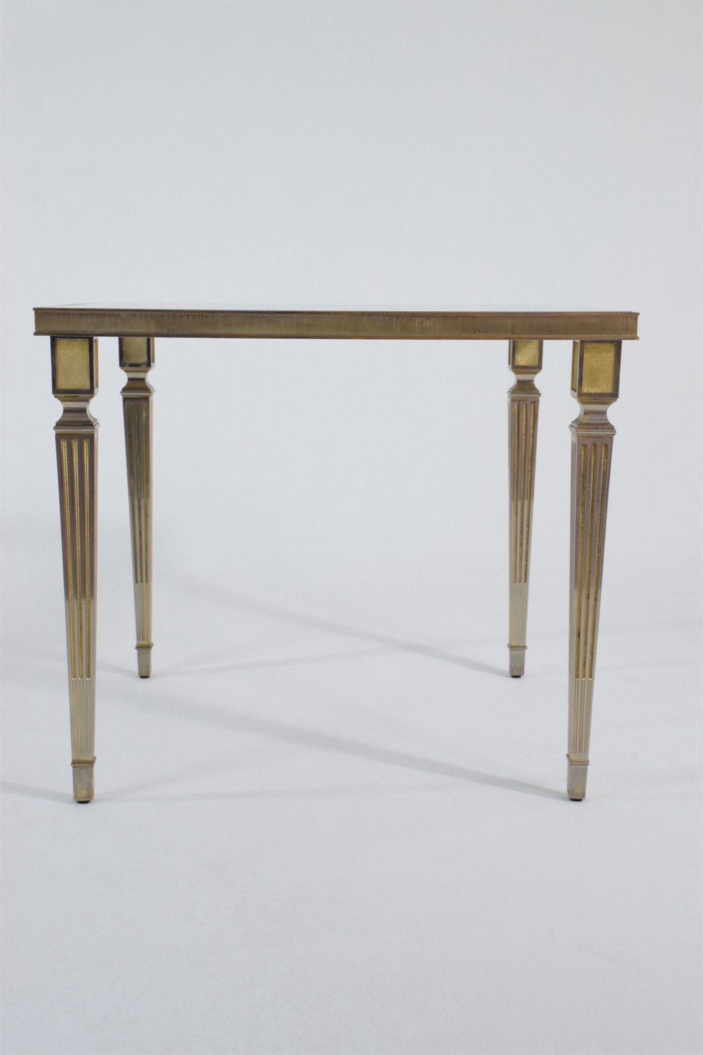 Silvered Brass Coffee or Side Table, France, 1970's - Spirit Gallery 