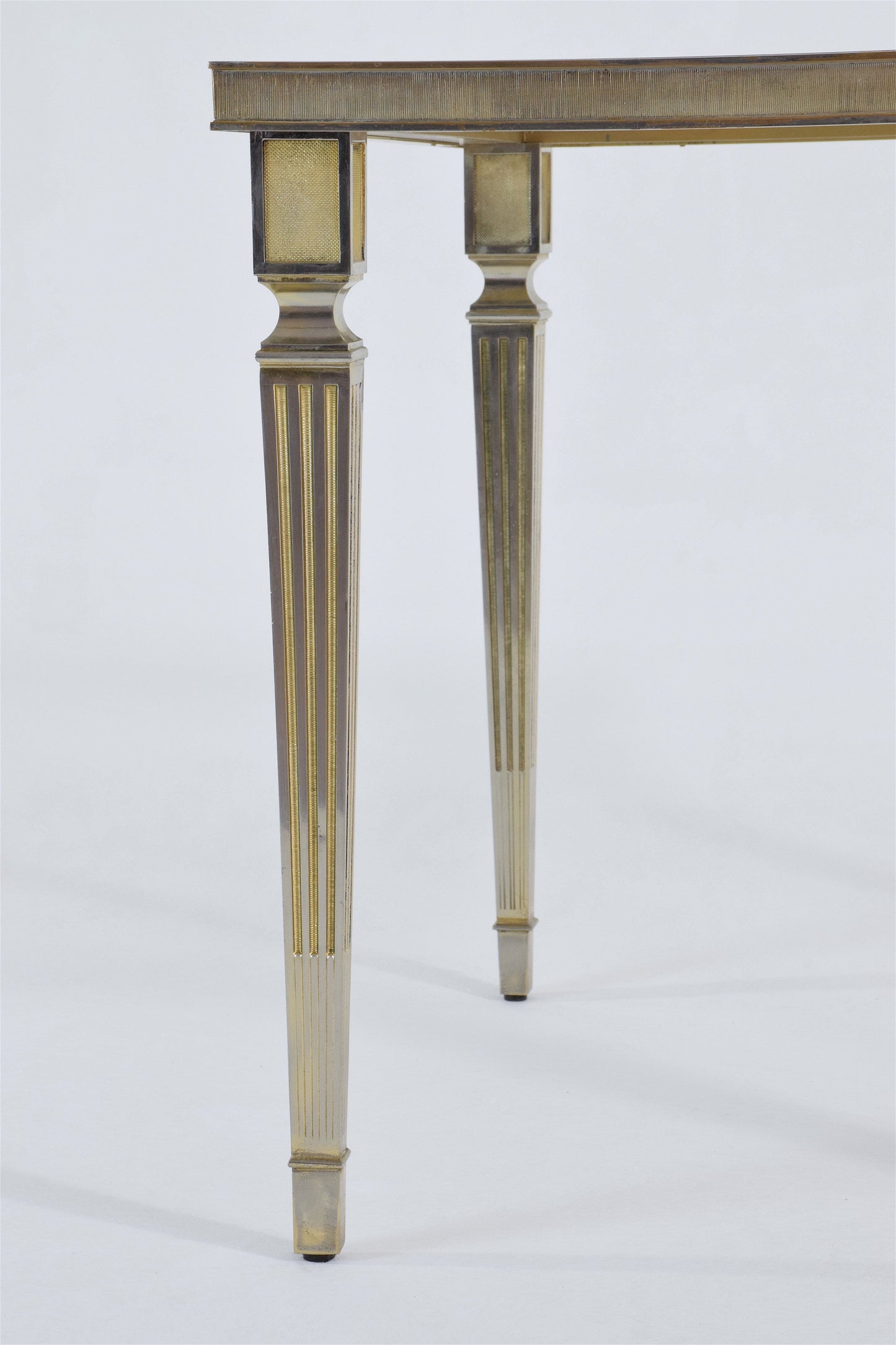 Silvered Brass Coffee or Side Table, France, 1970's - Spirit Gallery 