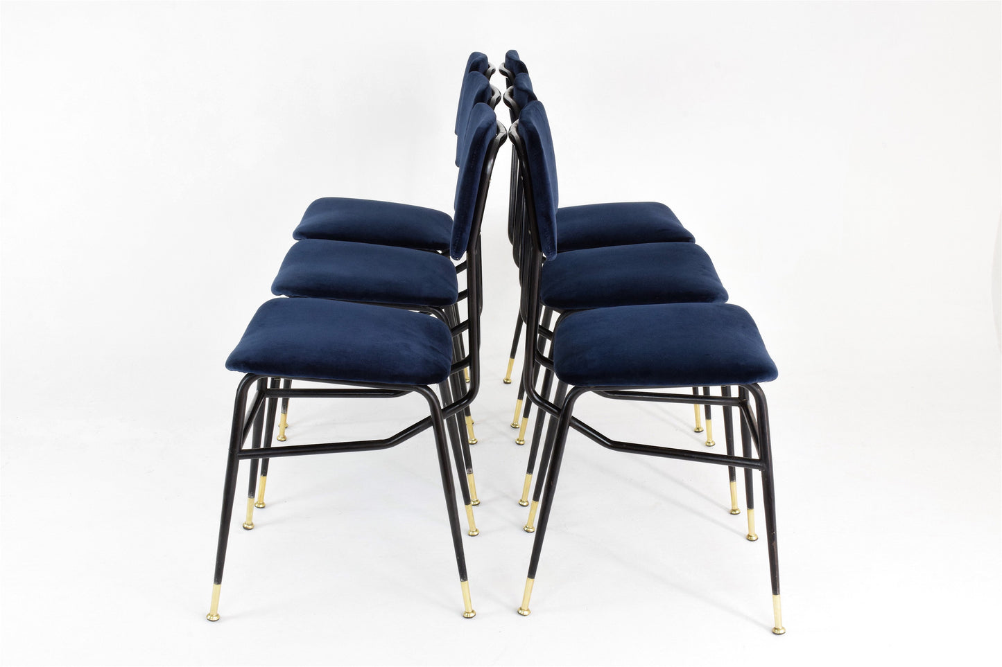 Six Italian Vintage BBPR Dining Chairs, 1950's - Spirit Gallery 