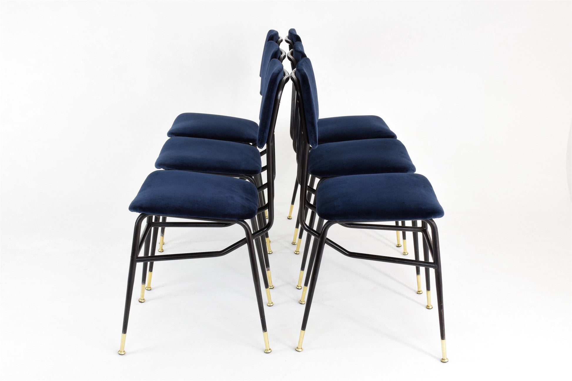 Six Italian Vintage BBPR Dining Chairs, 1950's - Spirit Gallery 