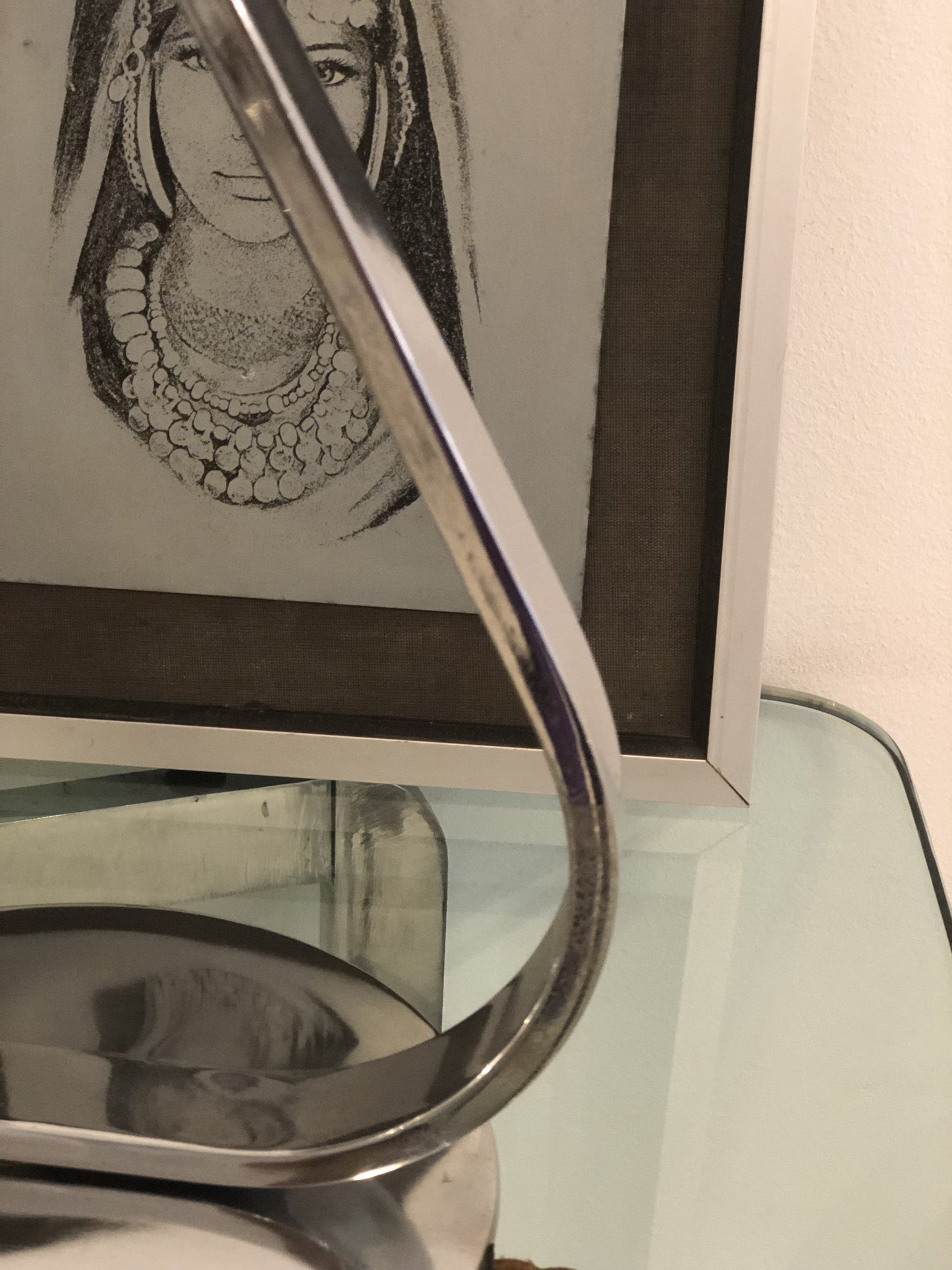 Spanish Mid-Century Vintage Chrome Desk Lamp by Fase, 1960's - Spirit Gallery 