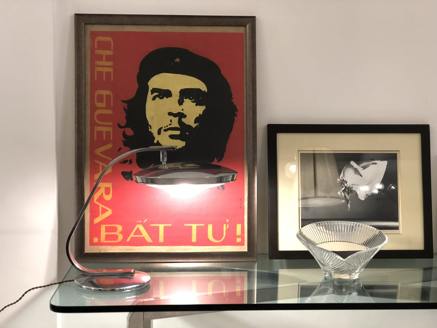 Spanish Mid-Century Vintage Chrome Desk Lamp by Fase, 1960's - Spirit Gallery 