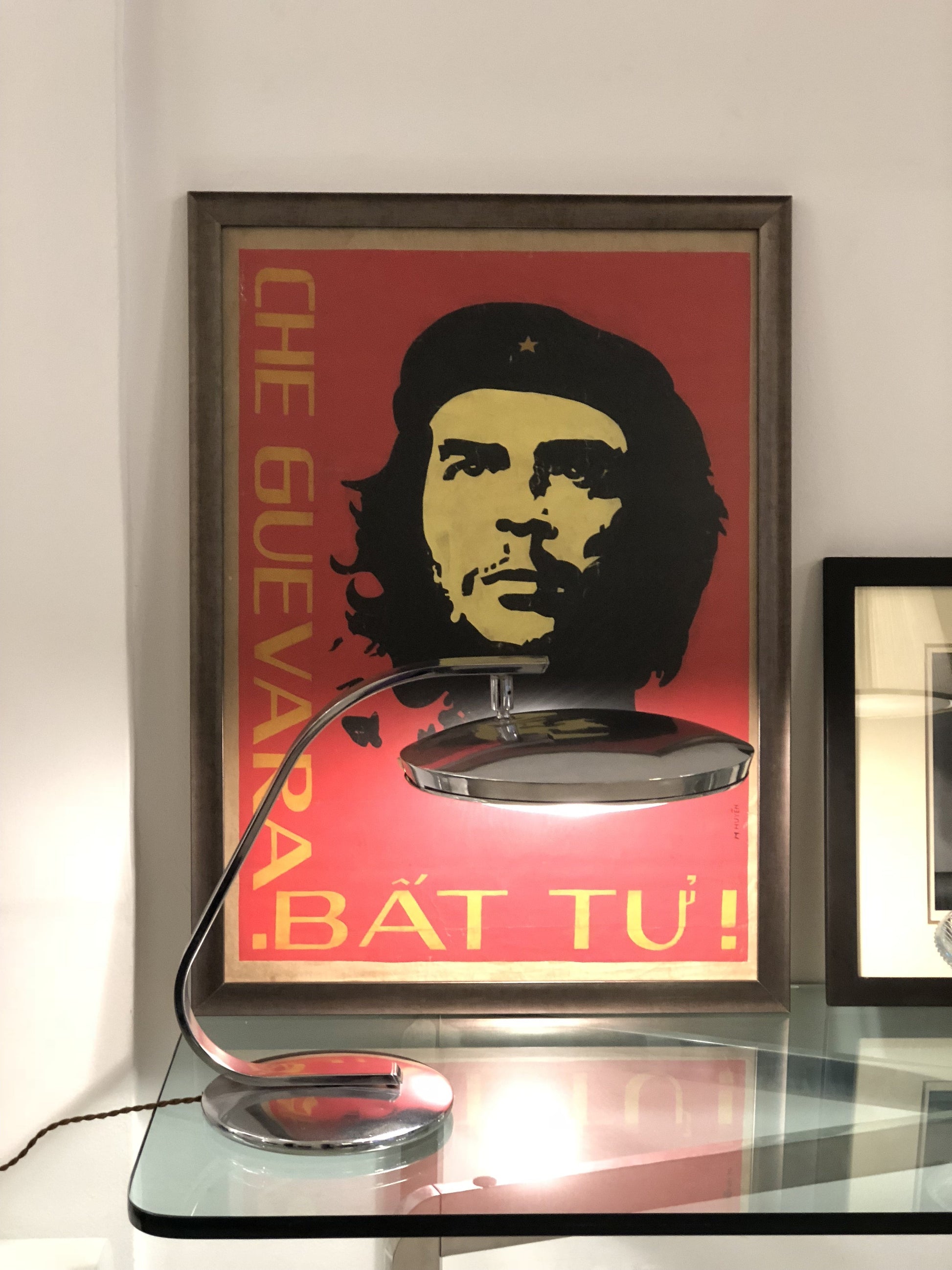 Spanish Mid-Century Vintage Chrome Desk Lamp by Fase, 1960's - Spirit Gallery 