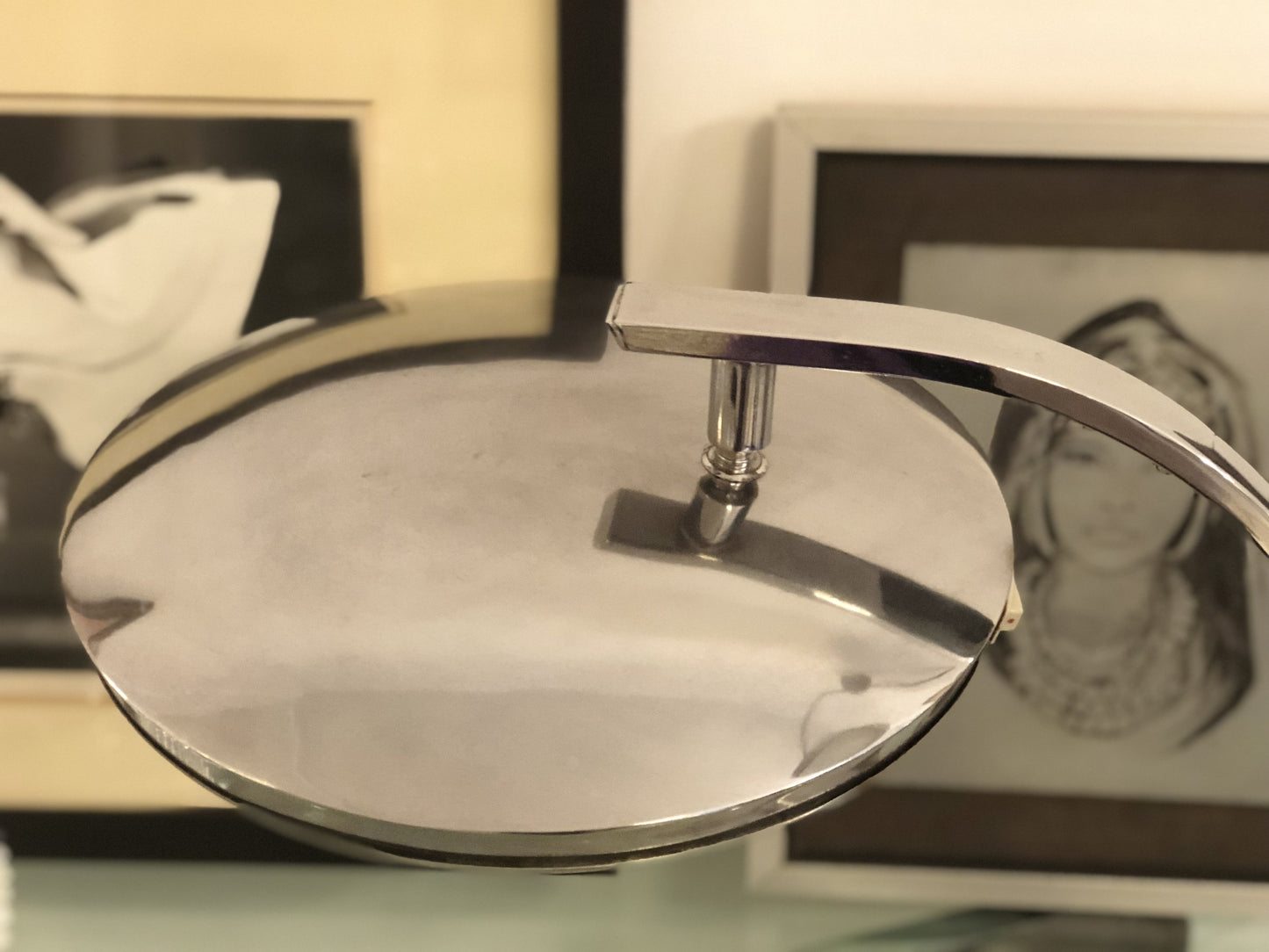 Spanish Mid-Century Vintage Chrome Desk Lamp by Fase, 1960's - Spirit Gallery 