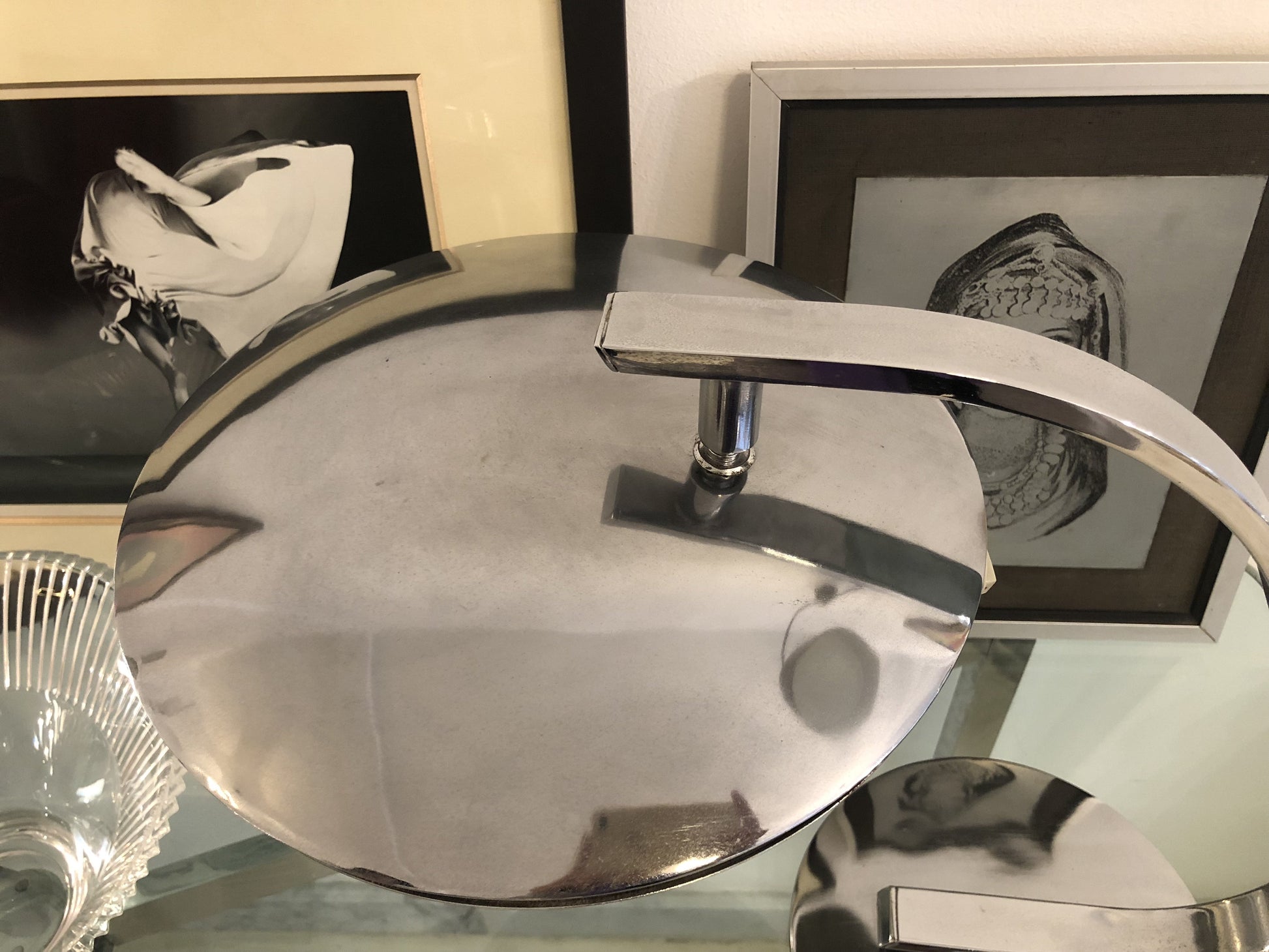 Spanish Mid-Century Vintage Chrome Desk Lamp by Fase, 1960's - Spirit Gallery 