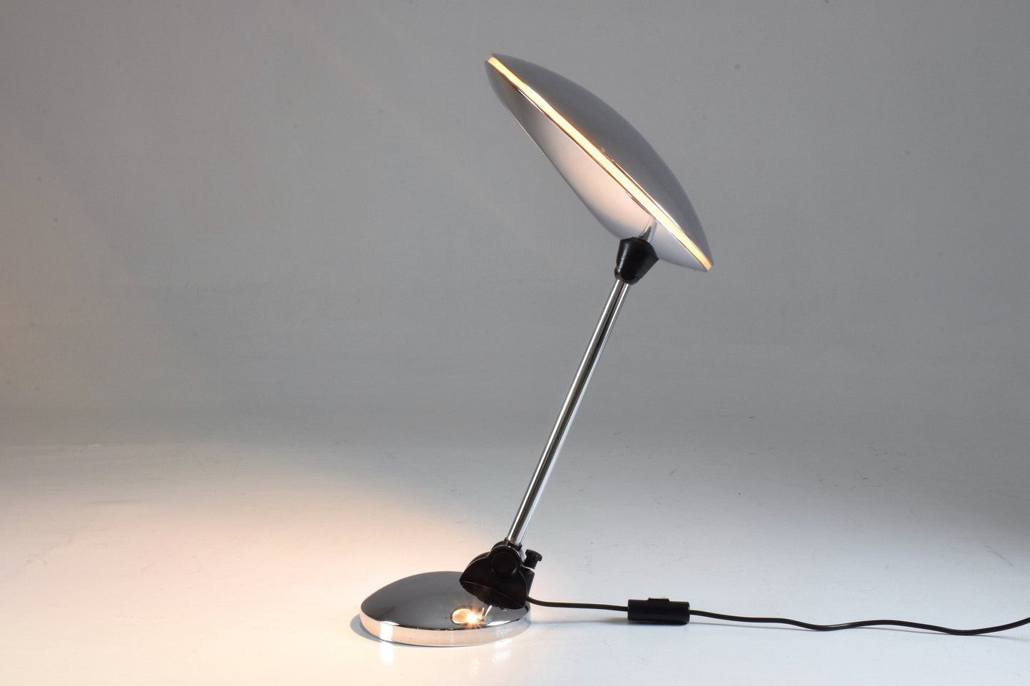 Spanish Vintage Chrome Desk Lamp by Fase, 1950's - Spirit Gallery 