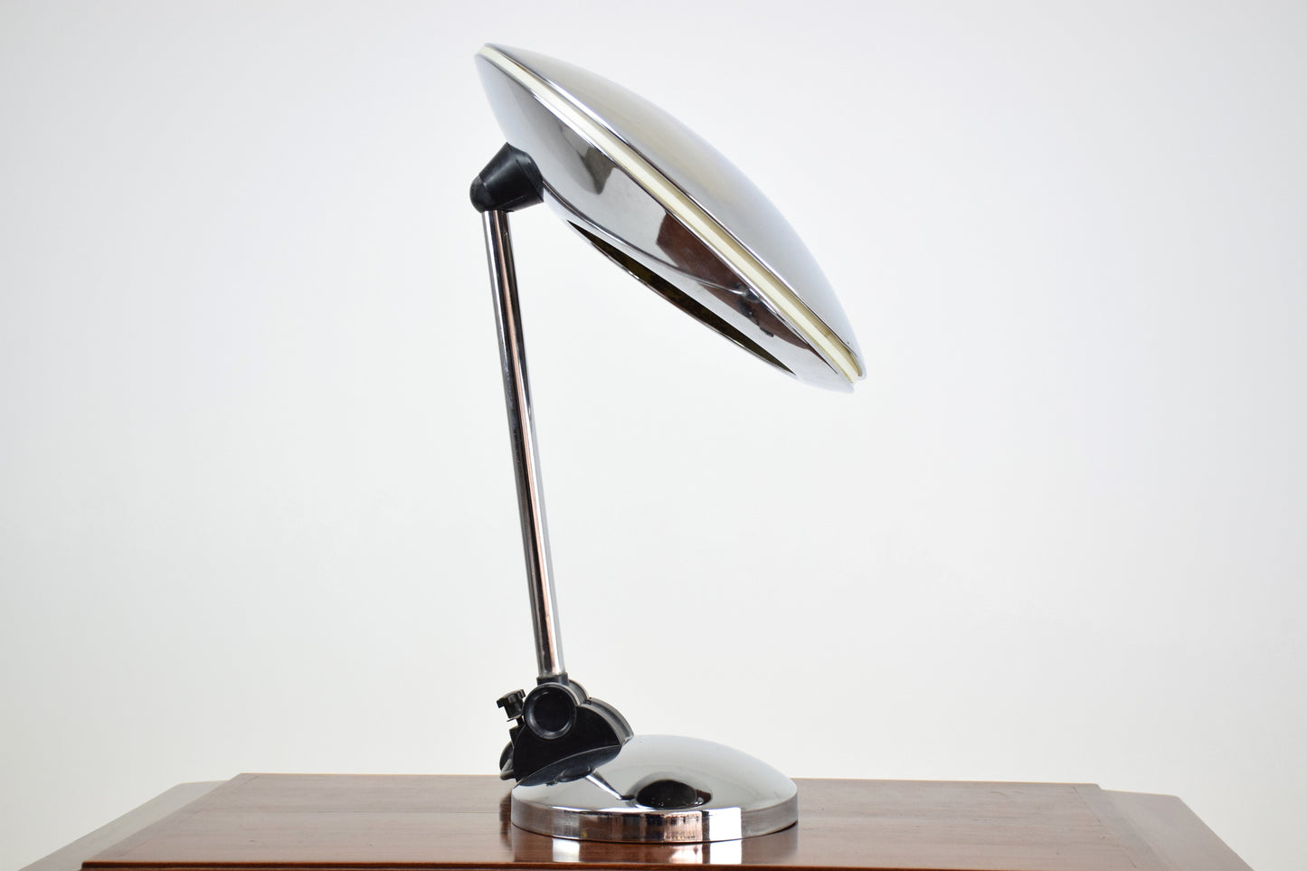 Spanish Vintage Chrome Desk Lamp by Fase, 1950's - Spirit Gallery 