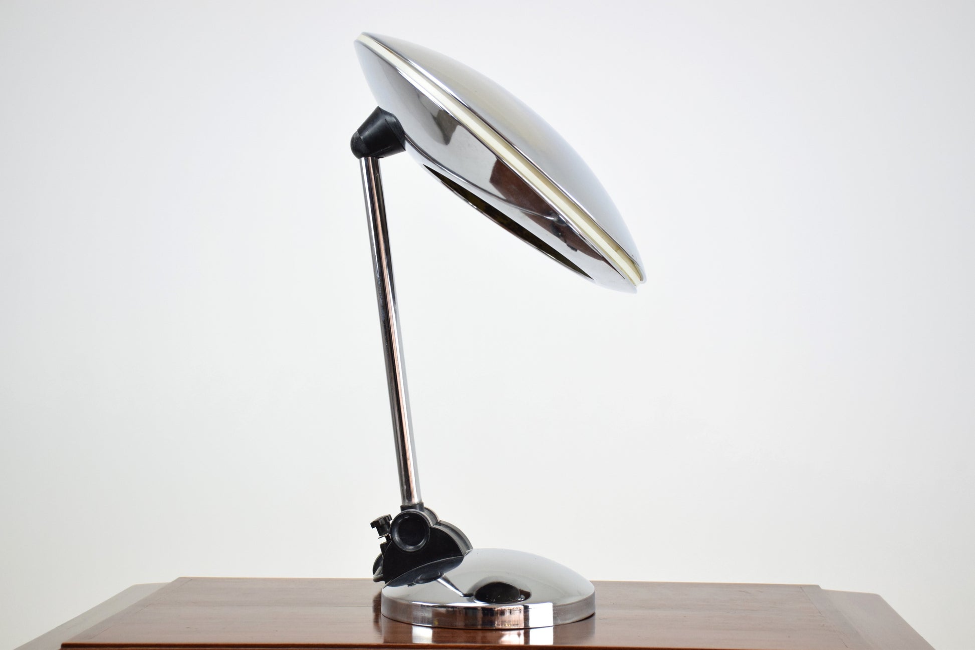Spanish Vintage Chrome Desk Lamp by Fase, 1950's - Spirit Gallery 