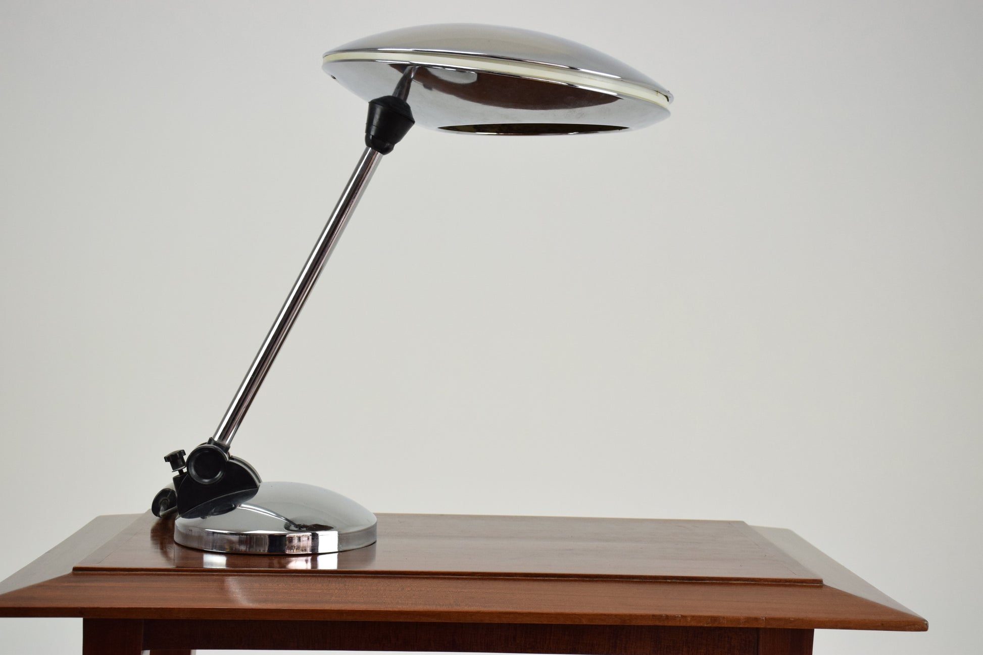 Spanish Vintage Chrome Desk Lamp by Fase, 1950's - Spirit Gallery 