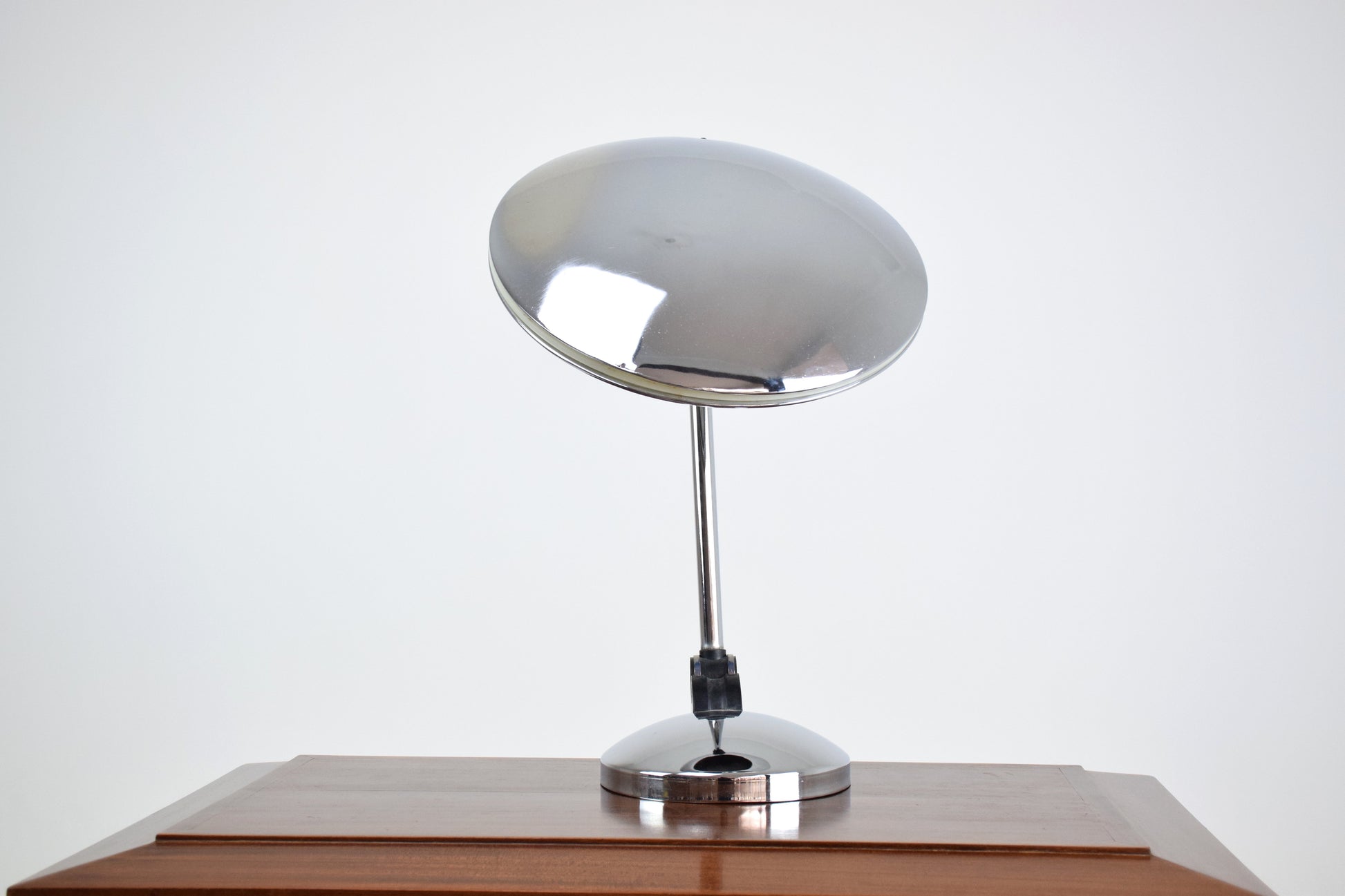 Spanish Vintage Chrome Desk Lamp by Fase, 1950's - Spirit Gallery 