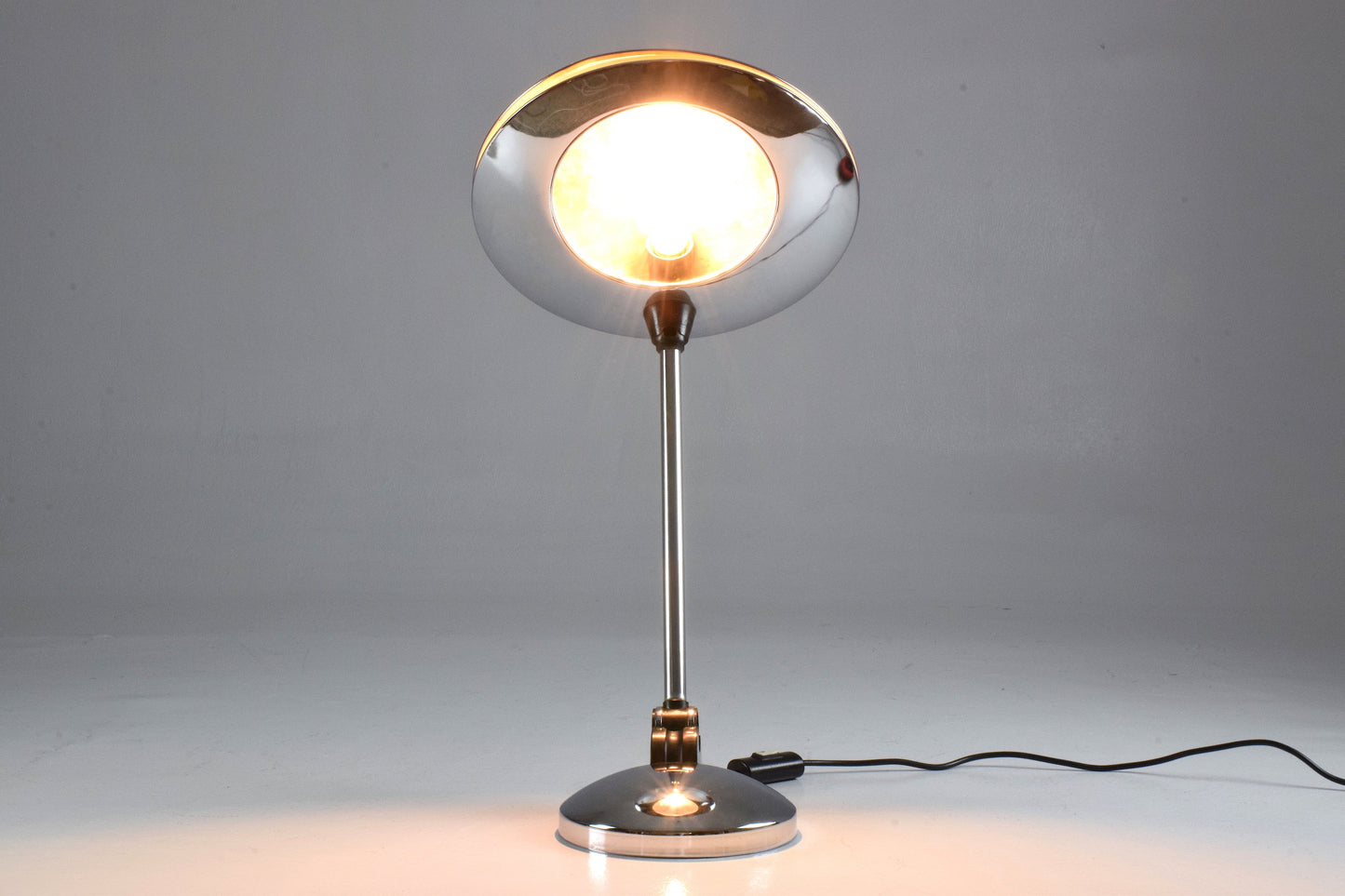 Spanish Vintage Chrome Desk Lamp by Fase, 1950's - Spirit Gallery 