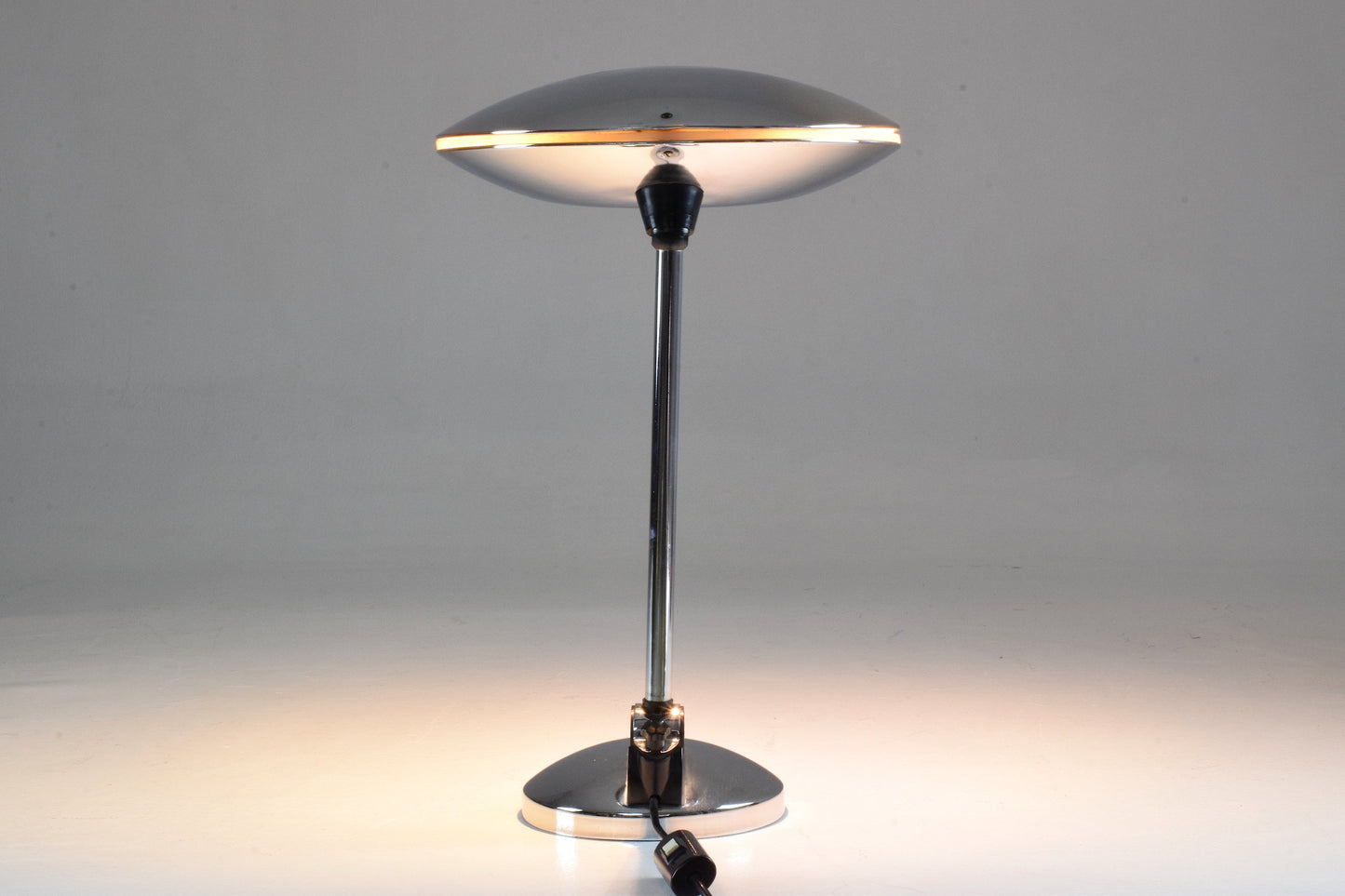 Spanish Vintage Chrome Desk Lamp by Fase, 1950's - Spirit Gallery 