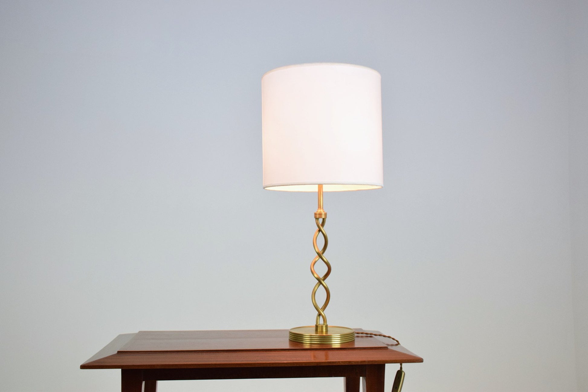Twisted Brass Table Lamp, France, 1960's - Spirit Gallery 