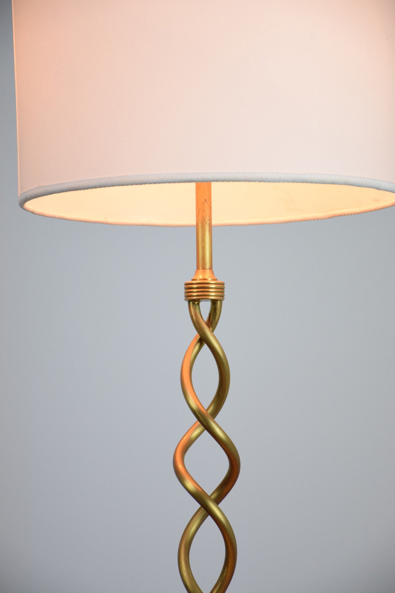 Twisted Brass Table Lamp, France, 1960's - Spirit Gallery 