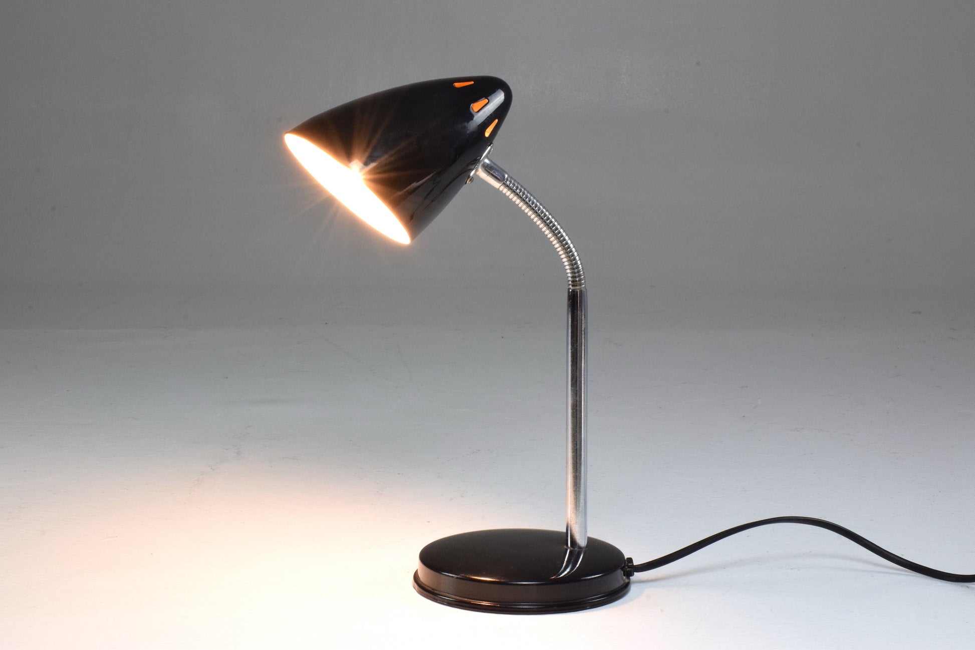 Vintage Articulating Black Desk Lamp, 1960's - Spirit Gallery 