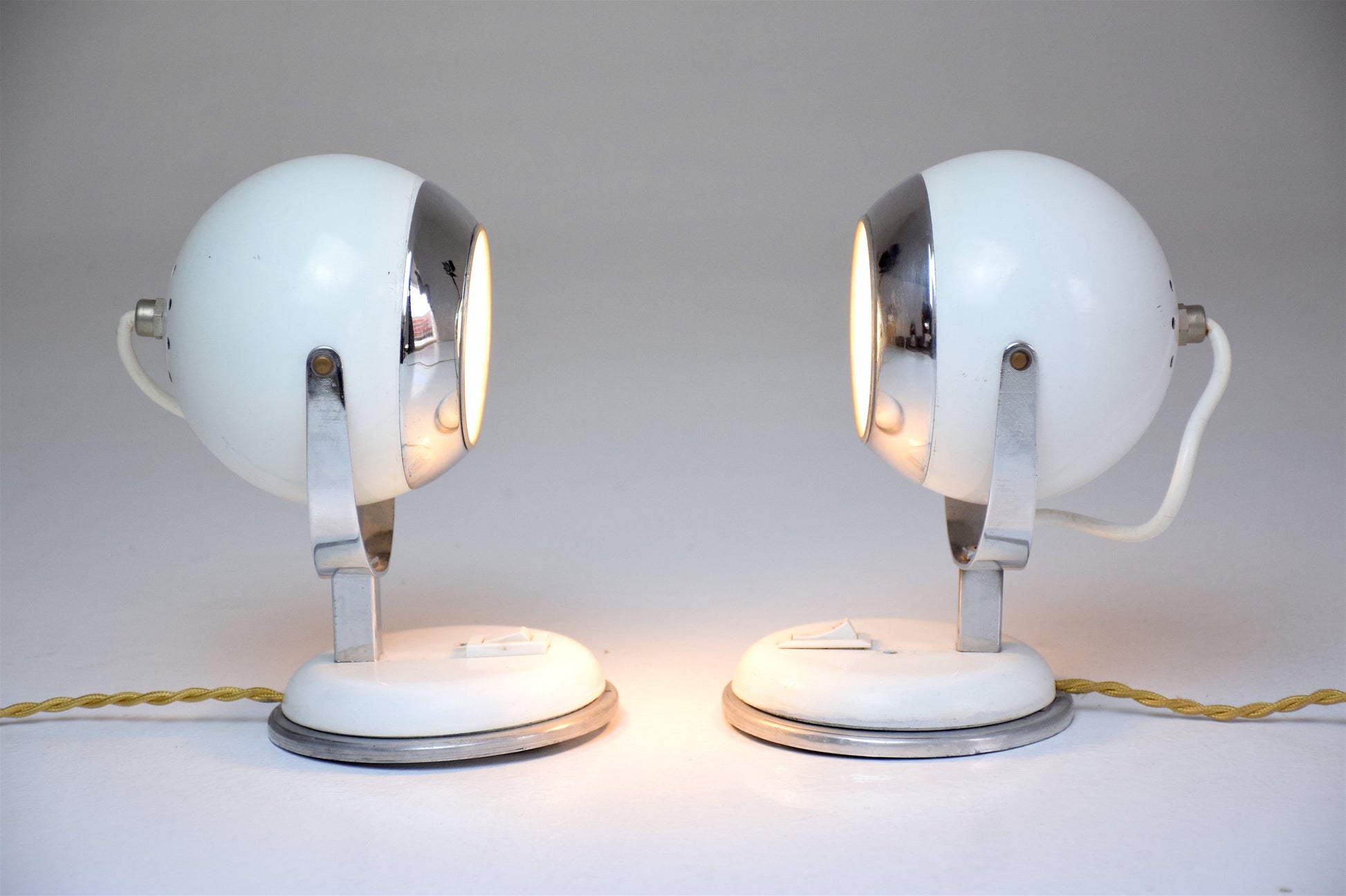 Vintage Eyeball Lamps, 1970s, Set of 2 - Spirit Gallery 