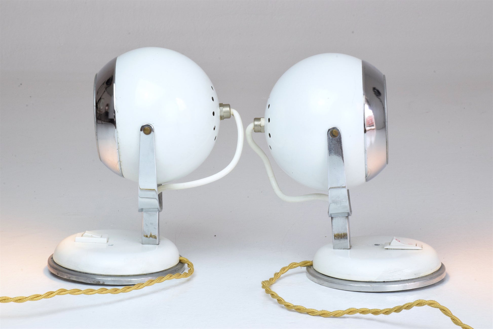 Vintage Eyeball Lamps, 1970s, Set of 2 - Spirit Gallery 