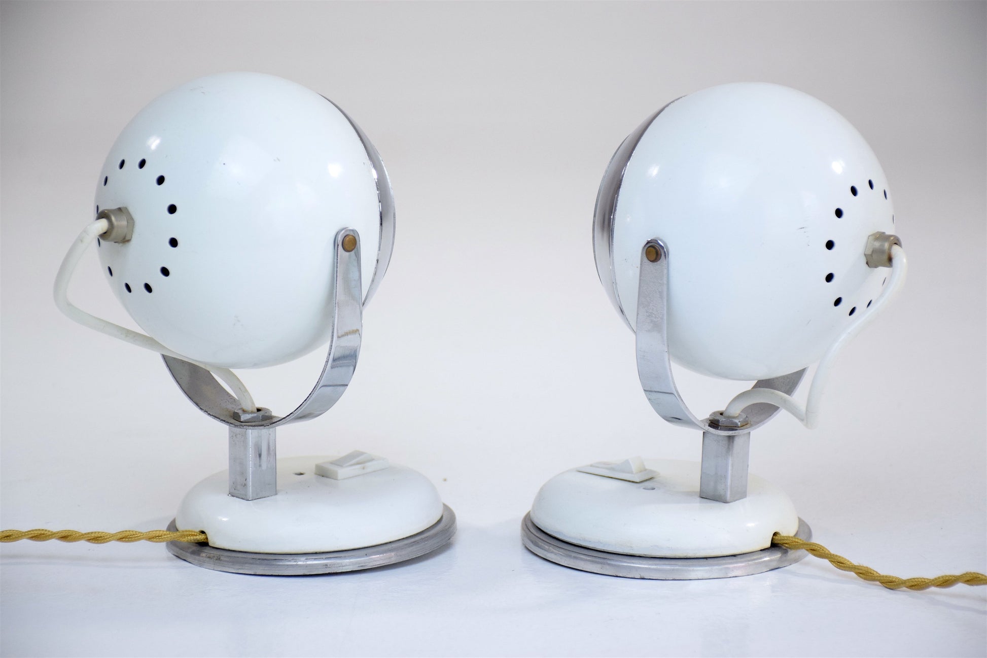Vintage Eyeball Lamps, 1970s, Set of 2 - Spirit Gallery 