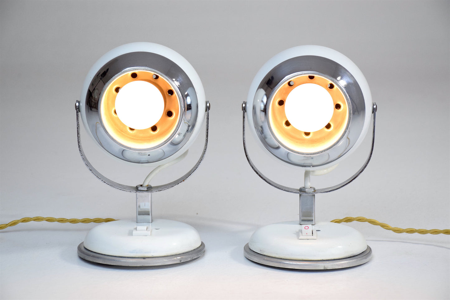 Vintage Eyeball Lamps, 1970s, Set of 2 - Spirit Gallery 