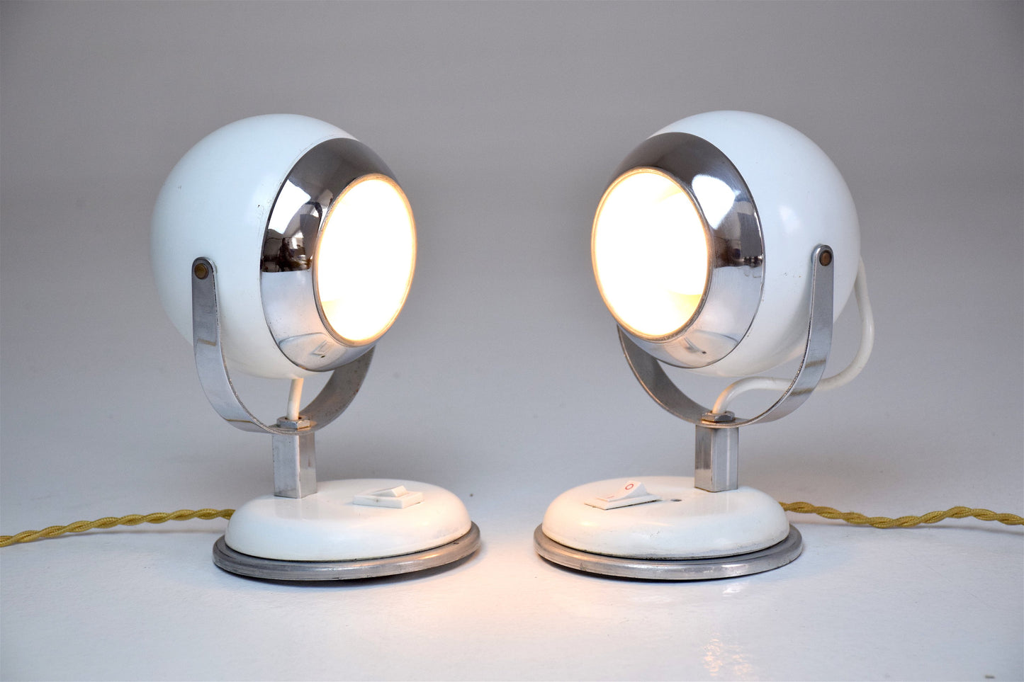 Vintage Eyeball Lamps, 1970s, Set of 2 - Spirit Gallery 