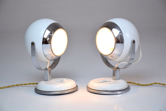 Vintage Eyeball Lamps, 1970s, Set of 2 - Spirit Gallery 