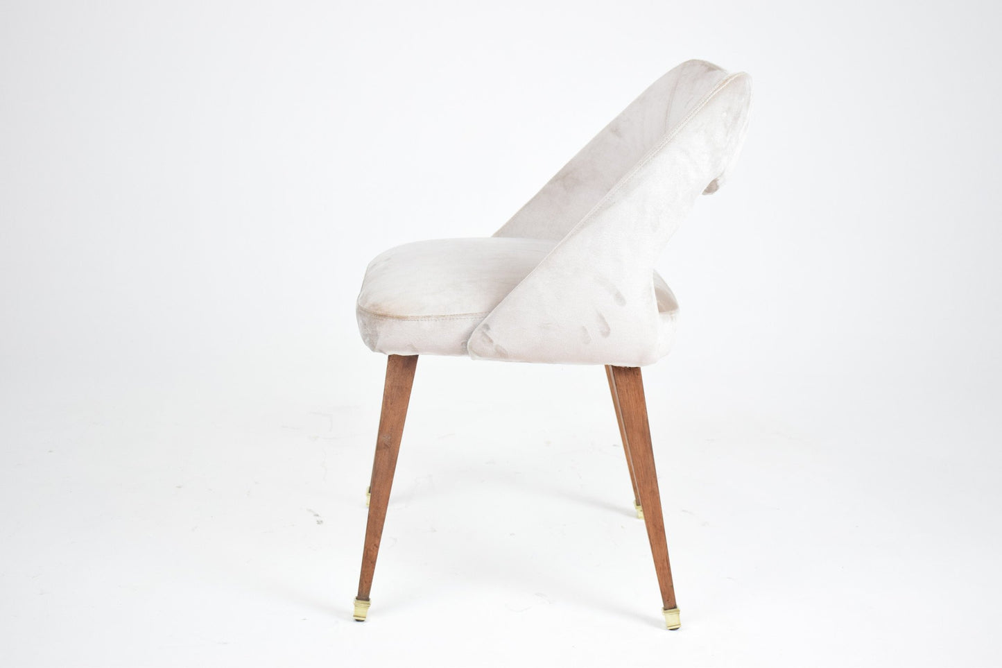 Vintage Velvet Oak Chair, 1970's - Spirit Gallery 