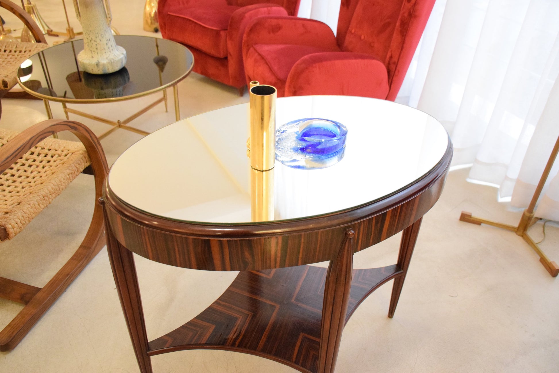 Zebrano Veneered Console Table, France, 1930's - Spirit Gallery 