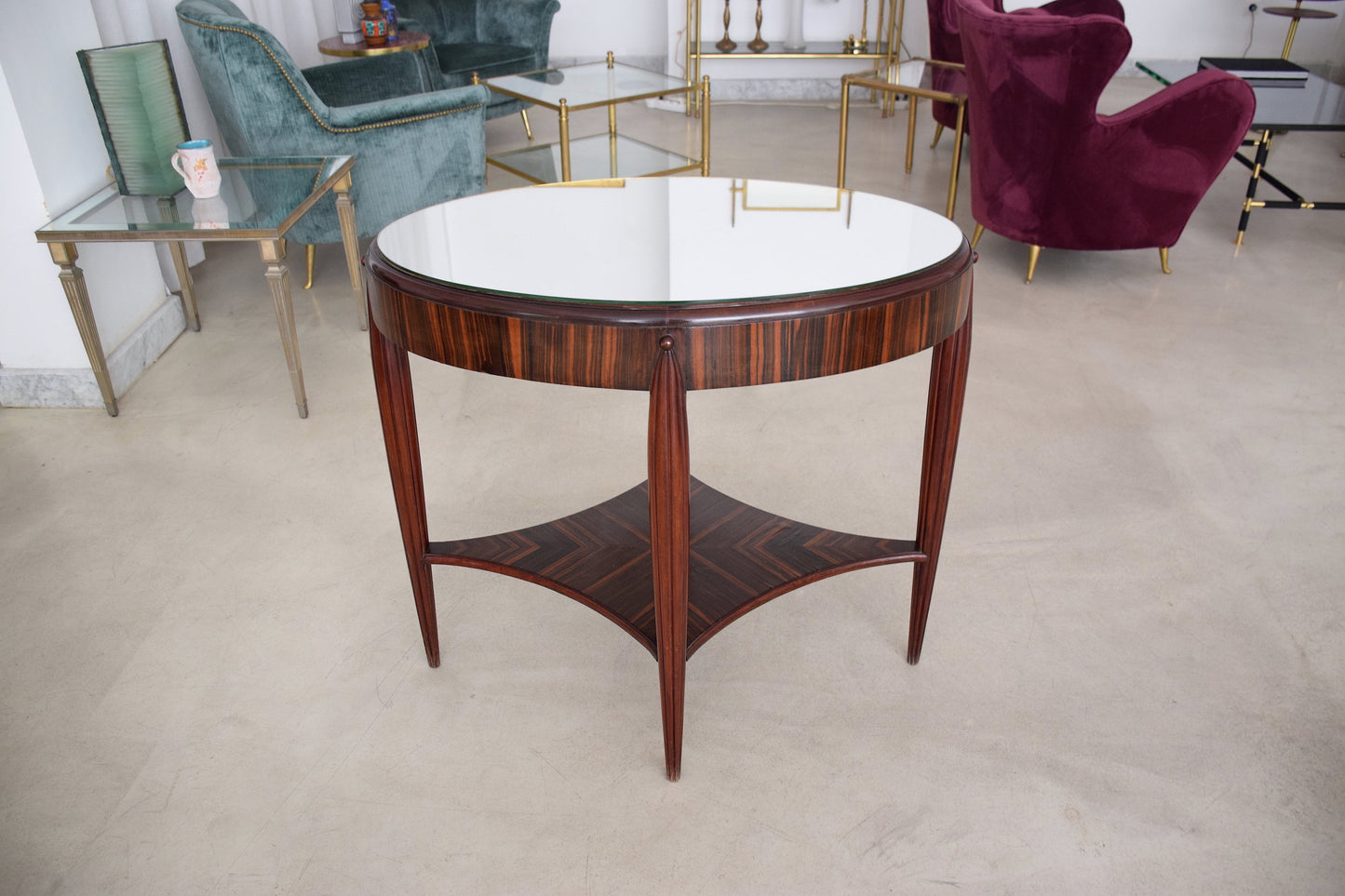 Zebrano Veneered Console Table, France, 1930's - Spirit Gallery 