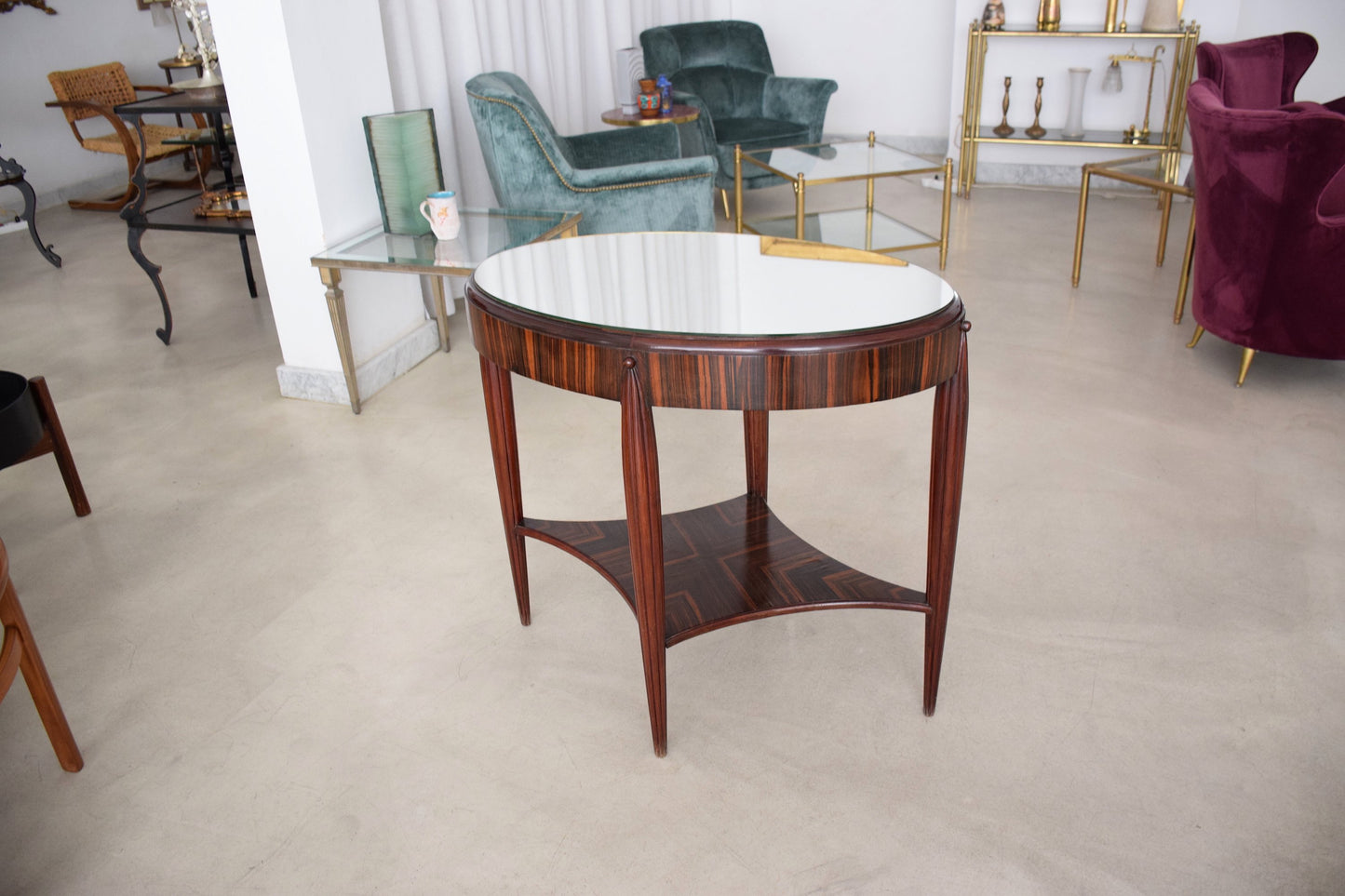 Zebrano Veneered Console Table, France, 1930's - Spirit Gallery 