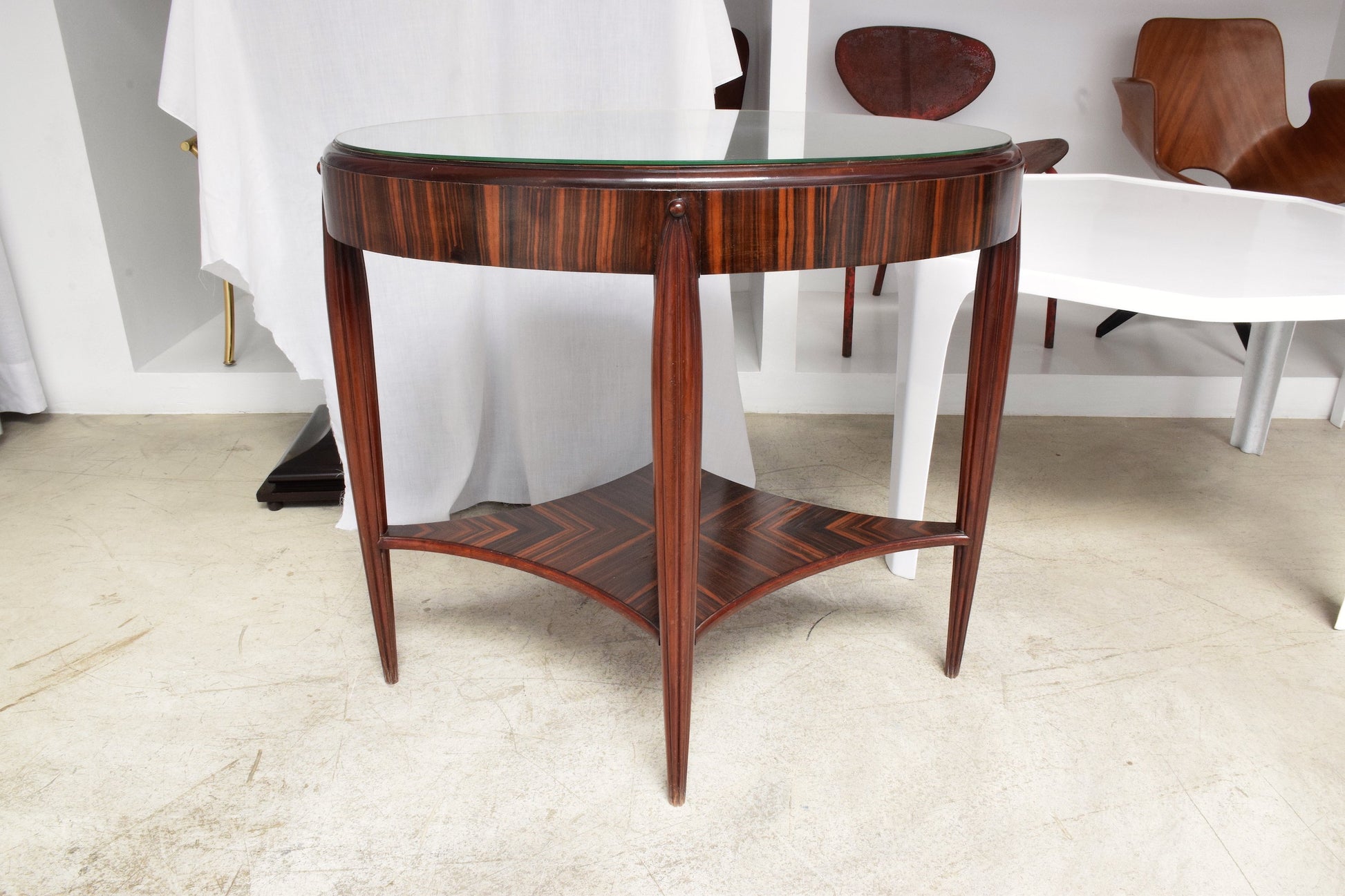 Zebrano Veneered Console Table, France, 1930's - Spirit Gallery 