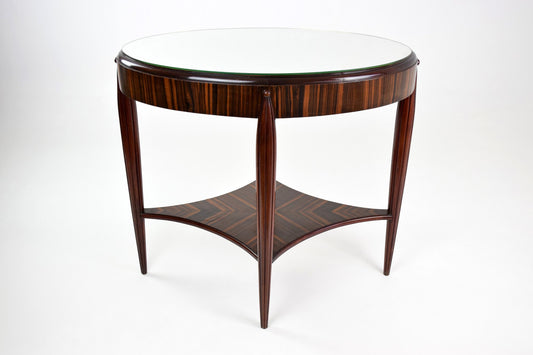 Zebrano Veneered Console Table, France, 1930's - Spirit Gallery 