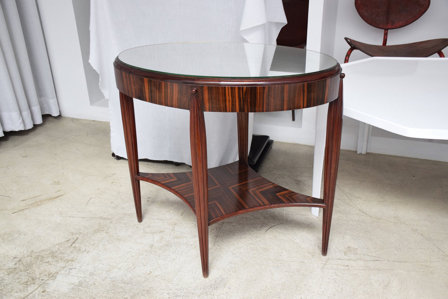 Zebrano Veneered Console Table, France, 1930's - Spirit Gallery 