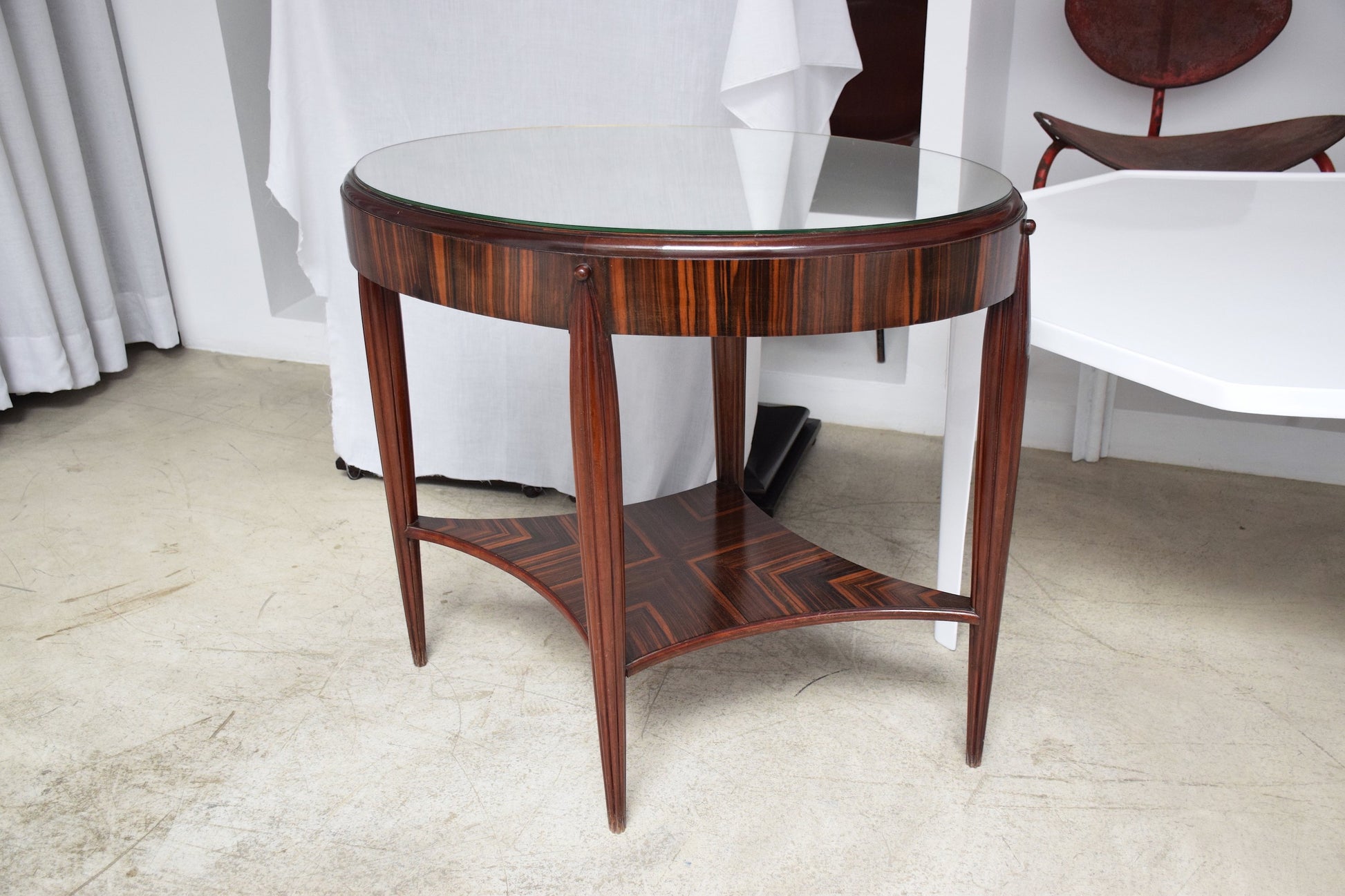 Zebrano Veneered Console Table, France, 1930's - Spirit Gallery 