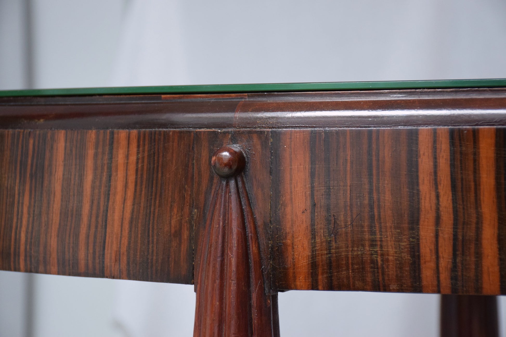 Zebrano Veneered Console Table, France, 1930's - Spirit Gallery 