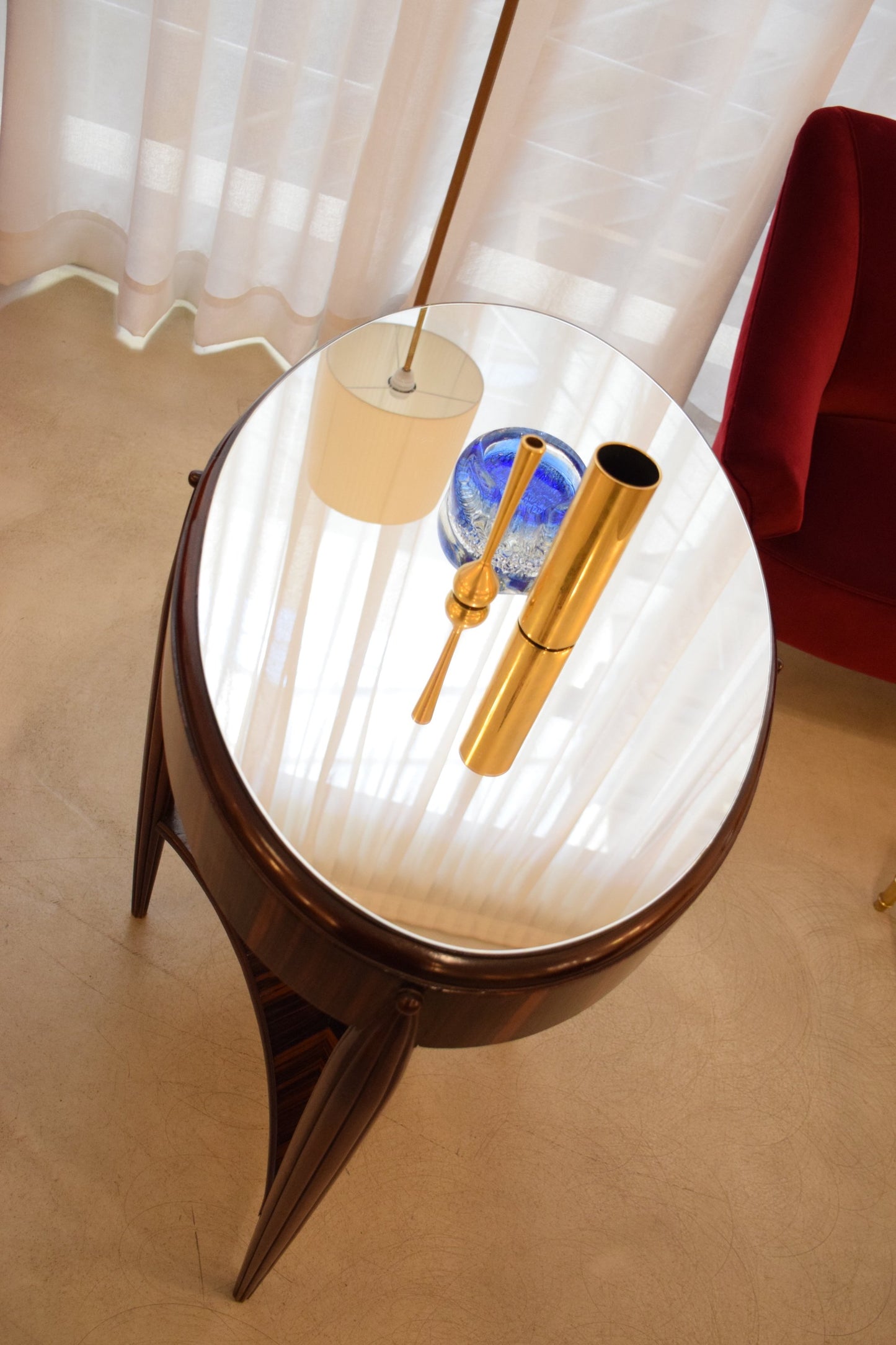 Zebrano Veneered Console Table, France, 1930's - Spirit Gallery 