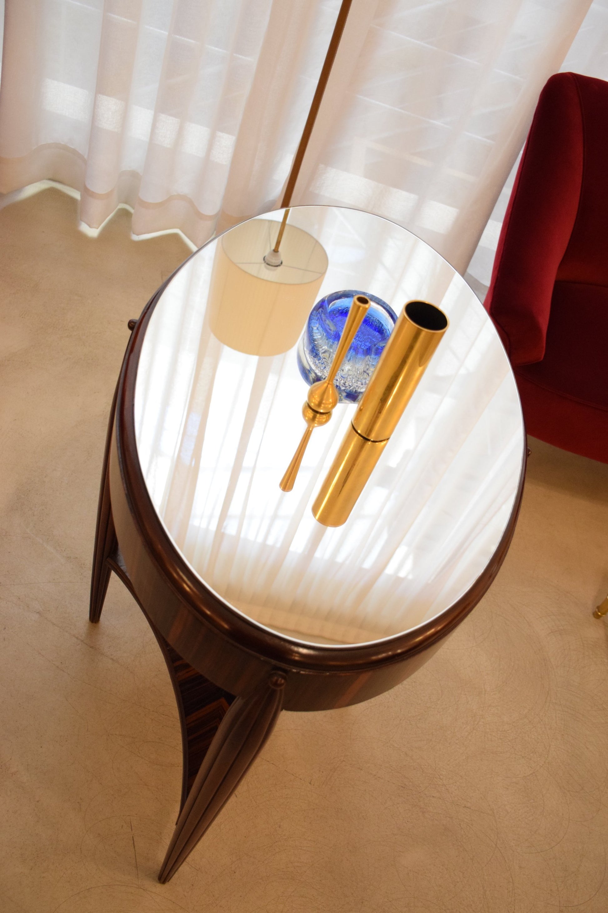 Zebrano Veneered Console Table, France, 1930's - Spirit Gallery 